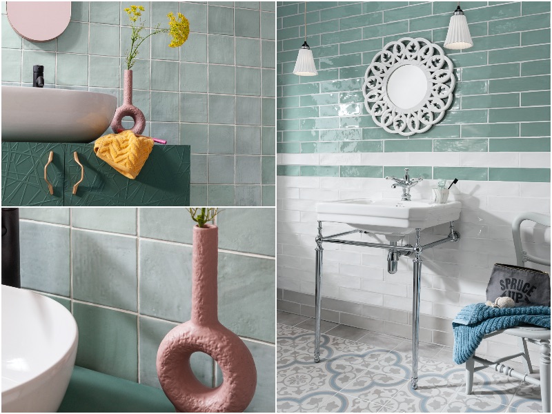 Pastel Mint Tiles