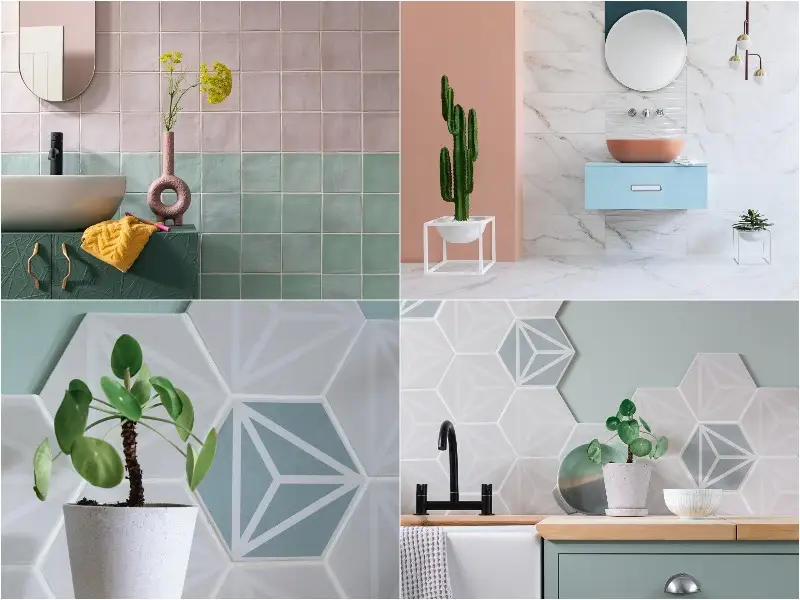 Pastel Combination Wall Tiles
