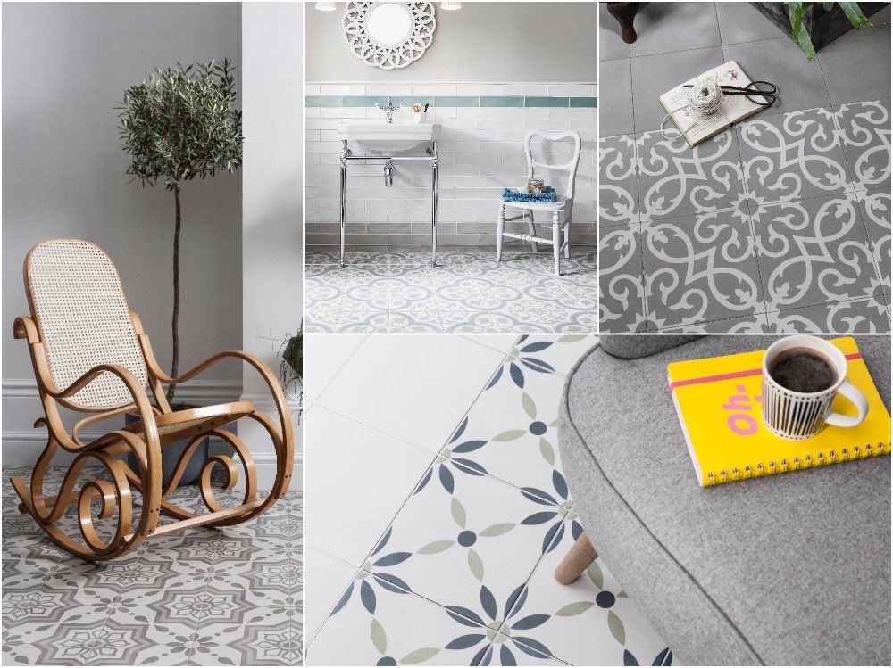 Neutral Understated Pattern Floor Tiles