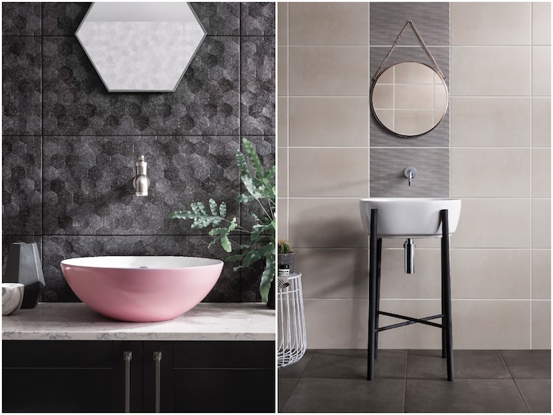 Cloakroom Textured Wall Tiles
