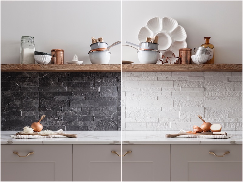 Textured Tile Splashback