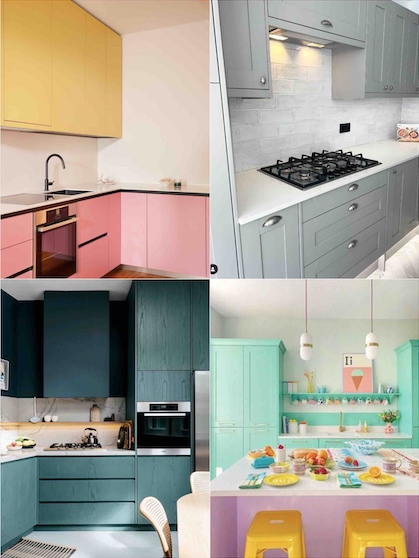 colourful kitchens