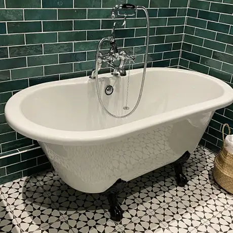 Dyroy green bathroom tile