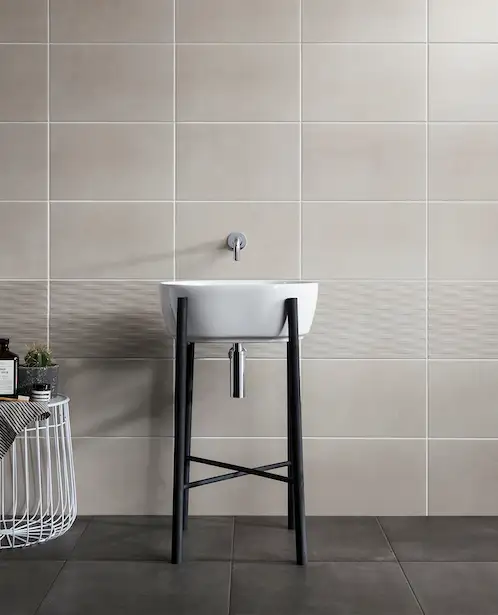 Cement Tech Mini White and Anthracite tiles