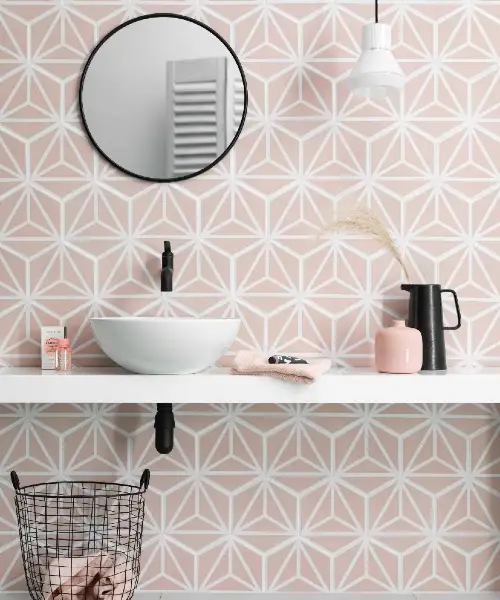 Bathroom tile style