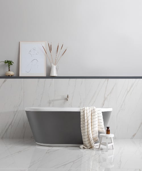 Bathroom tile style