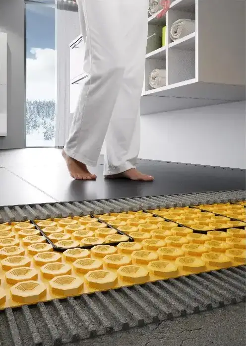 Underfloor heating installation