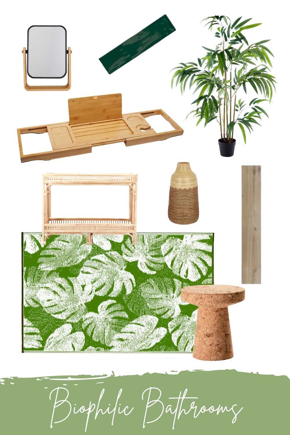 Biophilic bathroom style