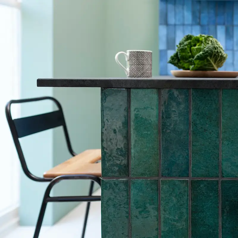 Green and Blue Kitchen Tiles