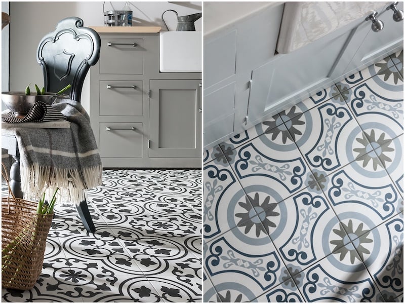 Dark Kitchen Tiles