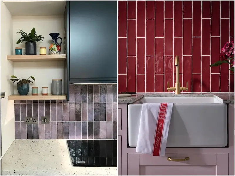 Vertical Metro Kitchen Tiles