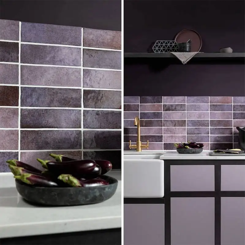 Purple Linear Tiles