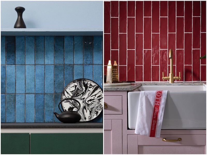 Vertical Coloured Wall Tiles