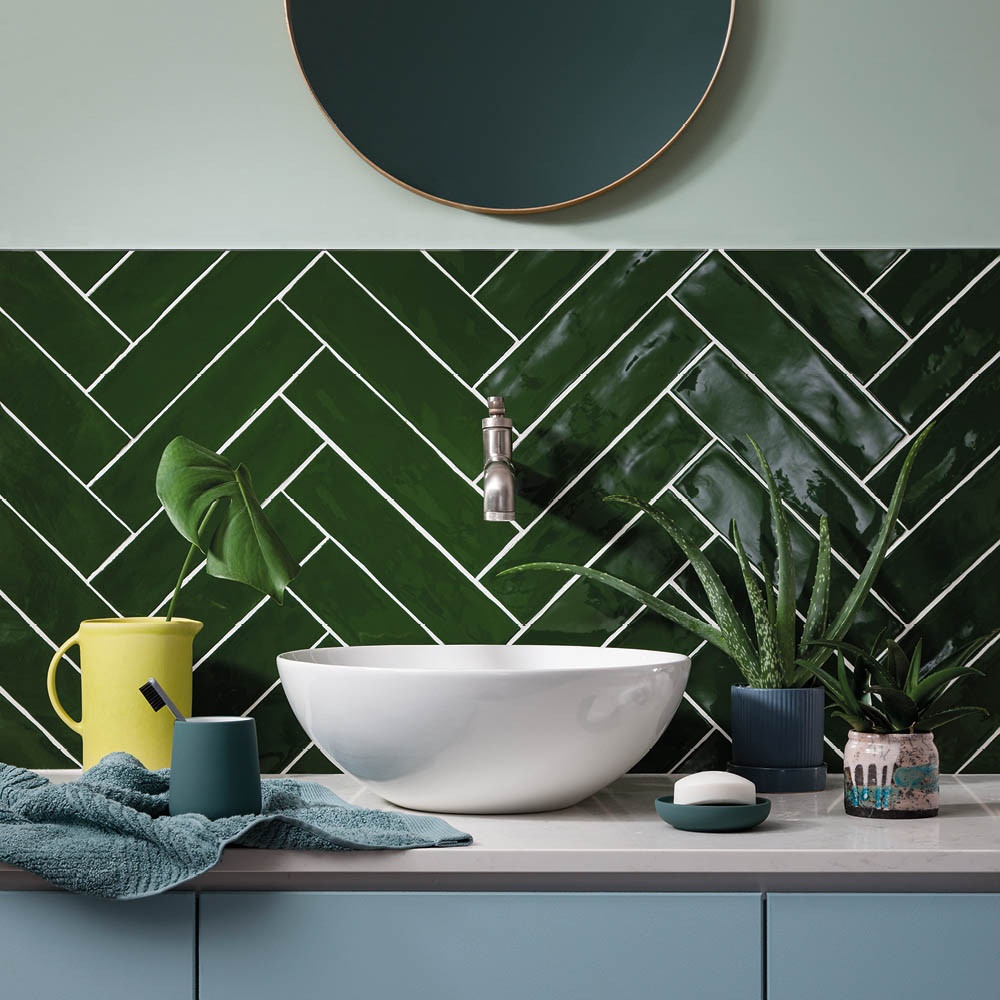 Poitiers Green Gloss Tiles