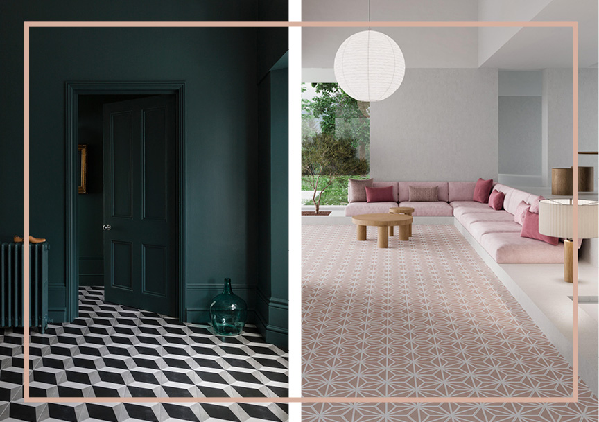 Bold Patterned Floor Tiles