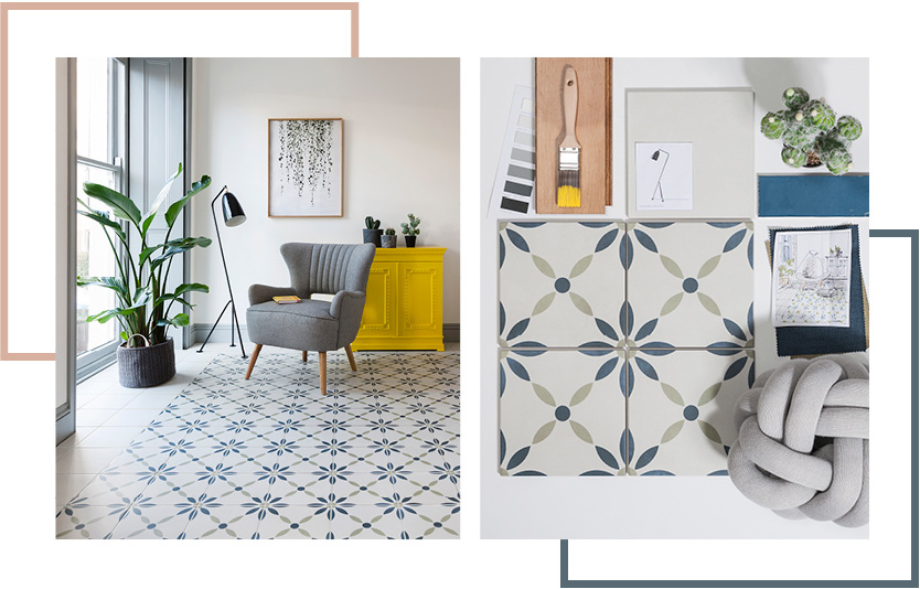 Colourful Floor Tiles to Zone Areas