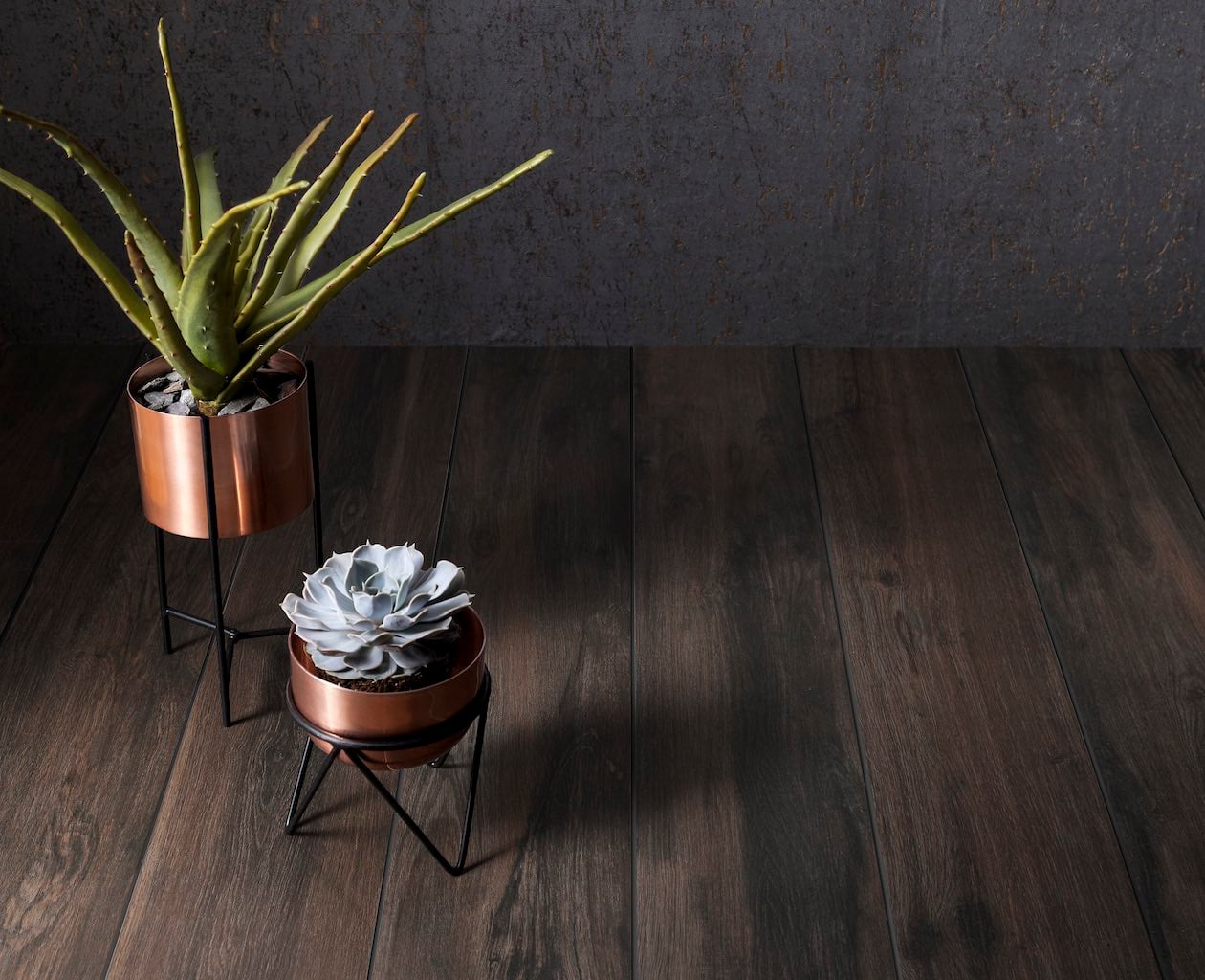 Aspenwood Dark Wenge Wood Effect Floor Tile