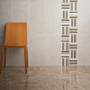 Natural Tones Mocha Marble Gloss Tile 600x600mm - Wall Tiles - CTD Tiles