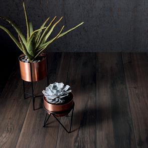 Aspenwood Dark Wenge tile in a traditional floor board pattern