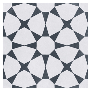 Cuban White Star Tile - 223x223mm