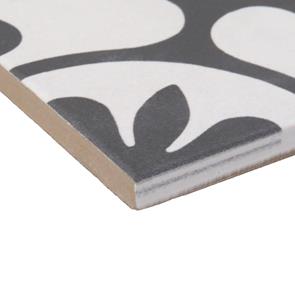 Cuban White Ornate Tile - 223x223mm