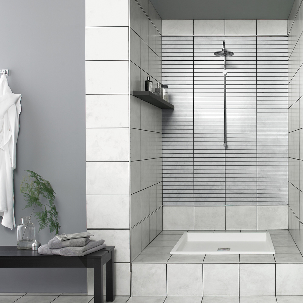 fully tiled shower enclosure showcasing the natural beauty tile