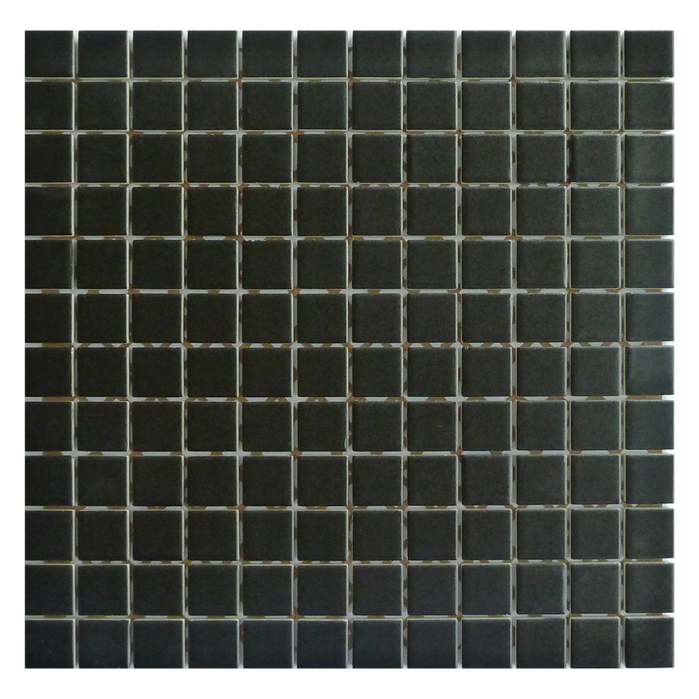 Step Black Mosaic Tile - 25x25mm (Sheet 300x300mm)