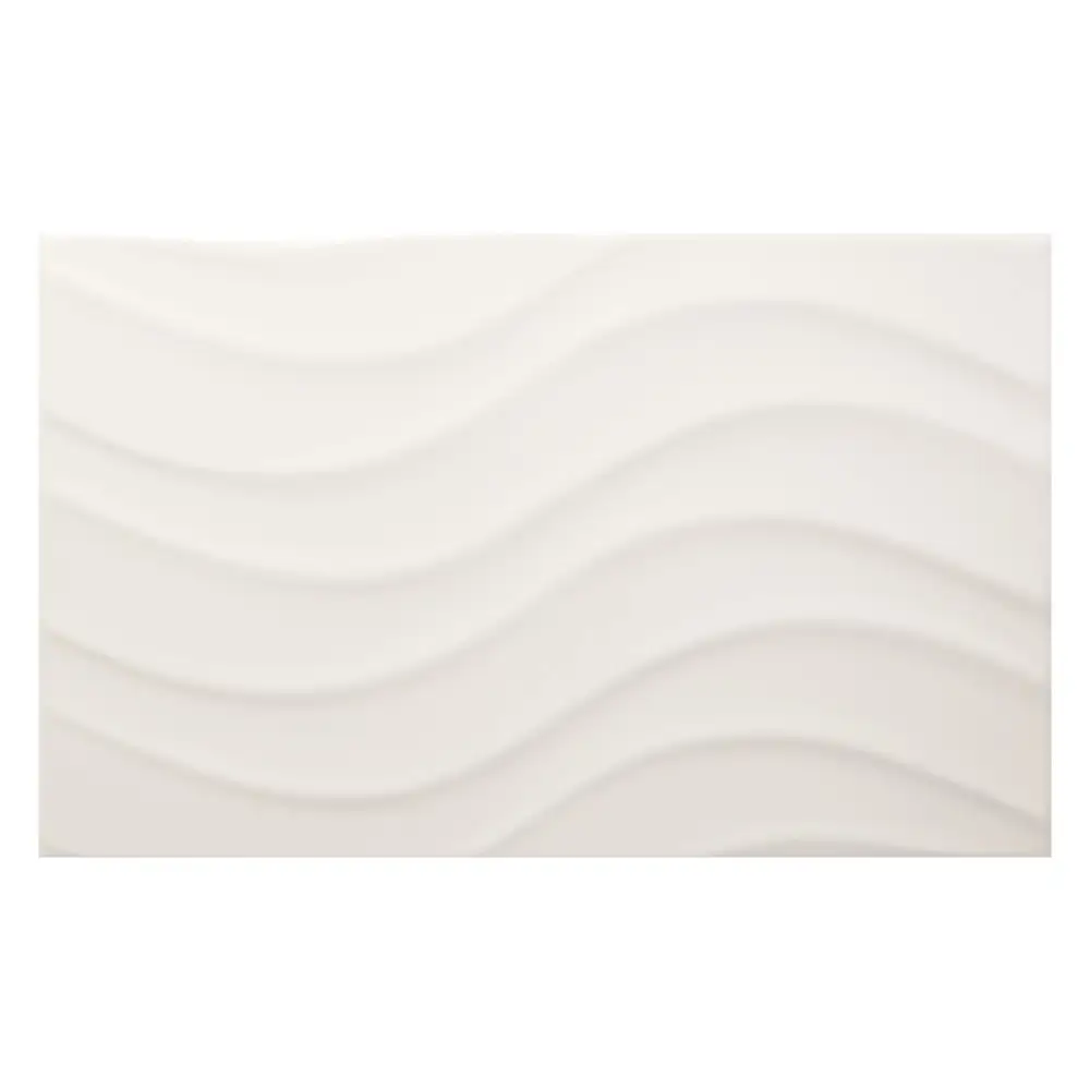Streamline Wave White Matt Ceramic Wall Tile by GEMINI from CTD Tiles