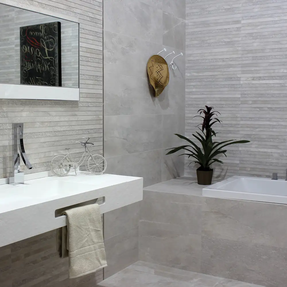 White Bathroom Wall Tiles
