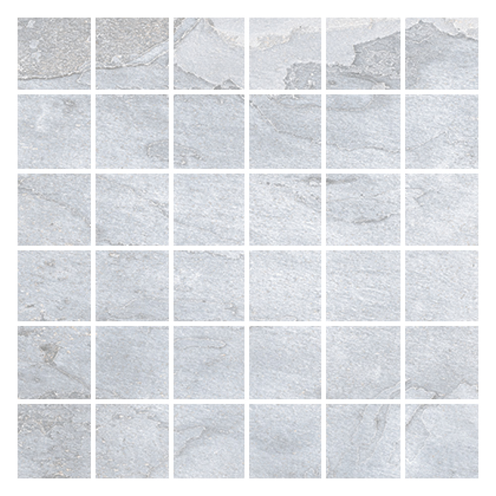 Nature Grey Mosaic Tile - 52.5x52.5mm (Sheet 330x330mm)