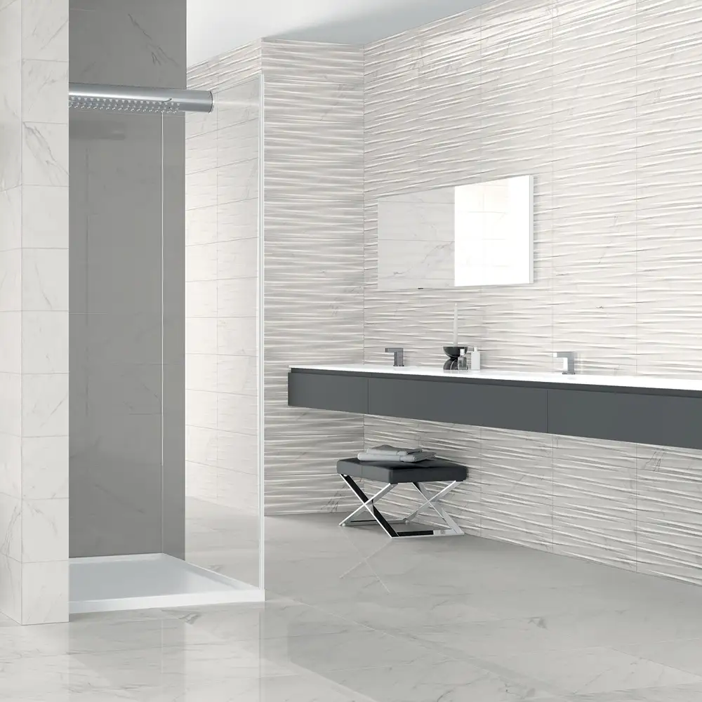 Classic White Ceramic Wall Tile by GEMINI from CTD Tiles
