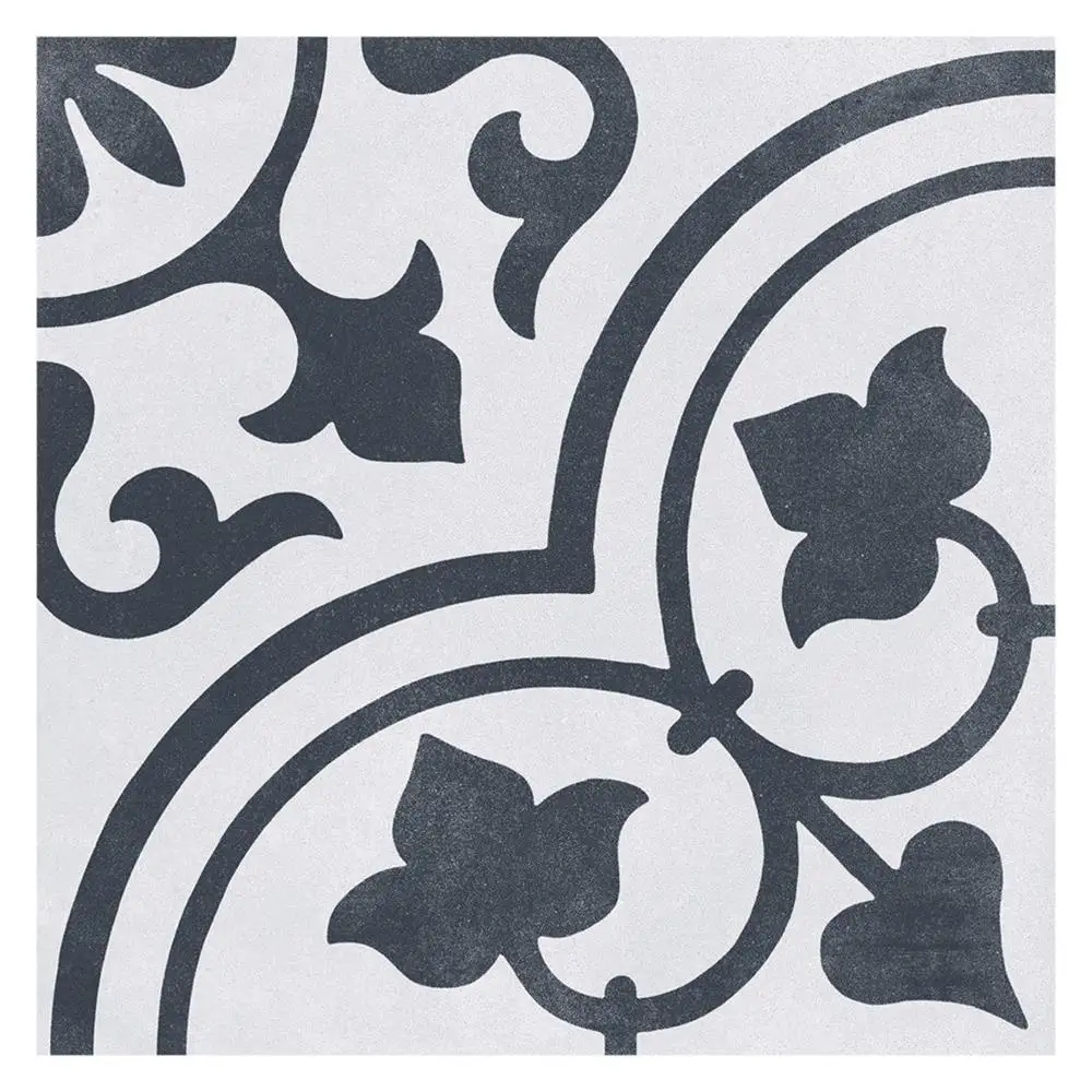 Cuban White Ornate Tile - 223x223mm