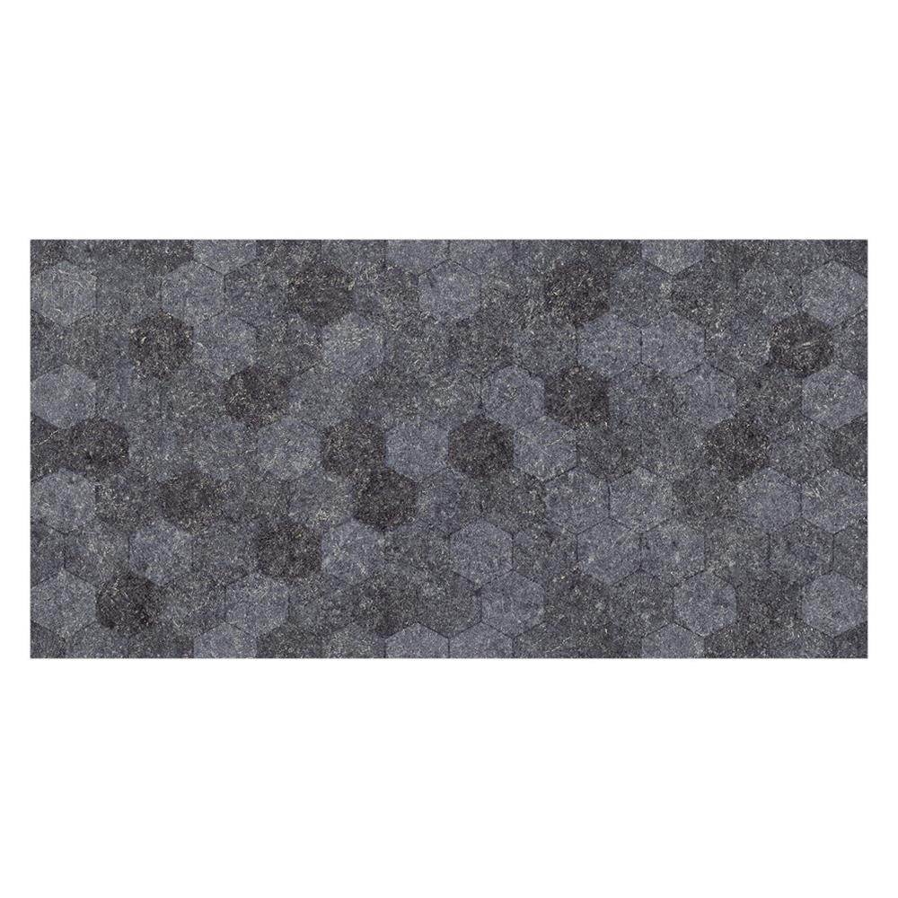 Buxy Antracita Hexagon Tile - 600x300mm