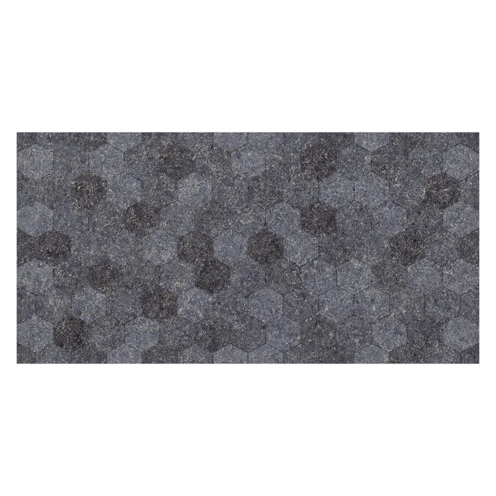 Buxy Antracita Hexagon Tile - 600x300mm
