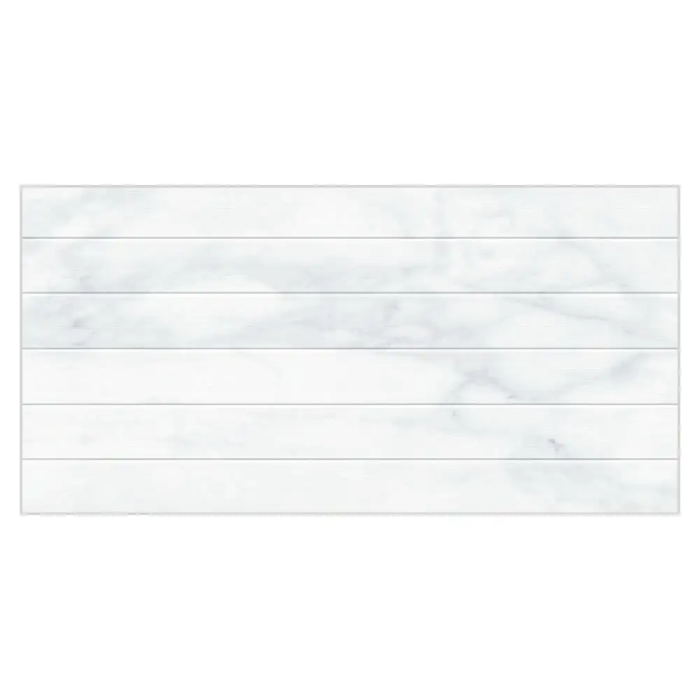 Snow Calacatta Shutter Decor Gloss Tile - 600x300mm