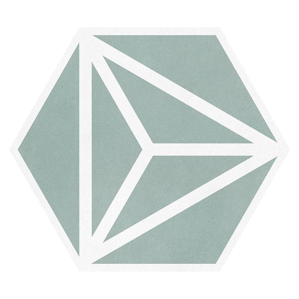 Varadero Mint Green Hexagon Porcelain Tiles