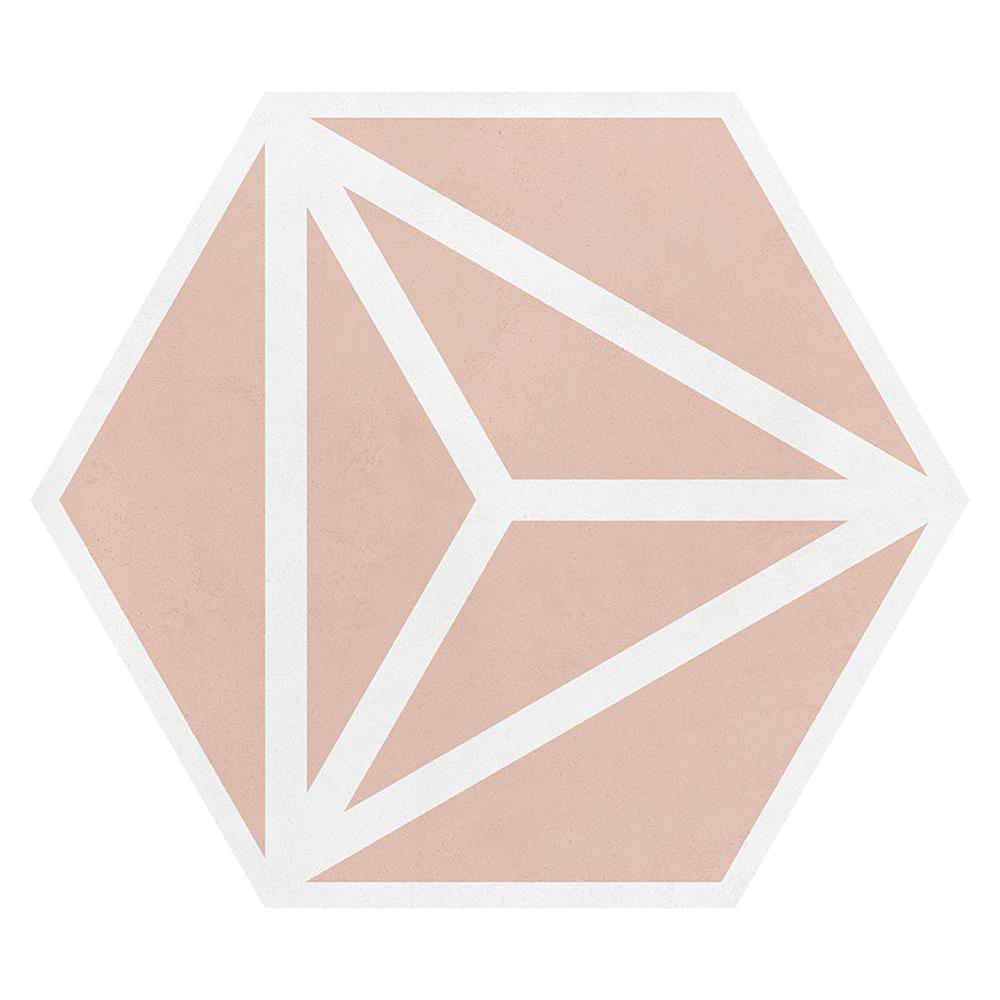 Varadero Rose Pink Hexagon Porcelain Tiles