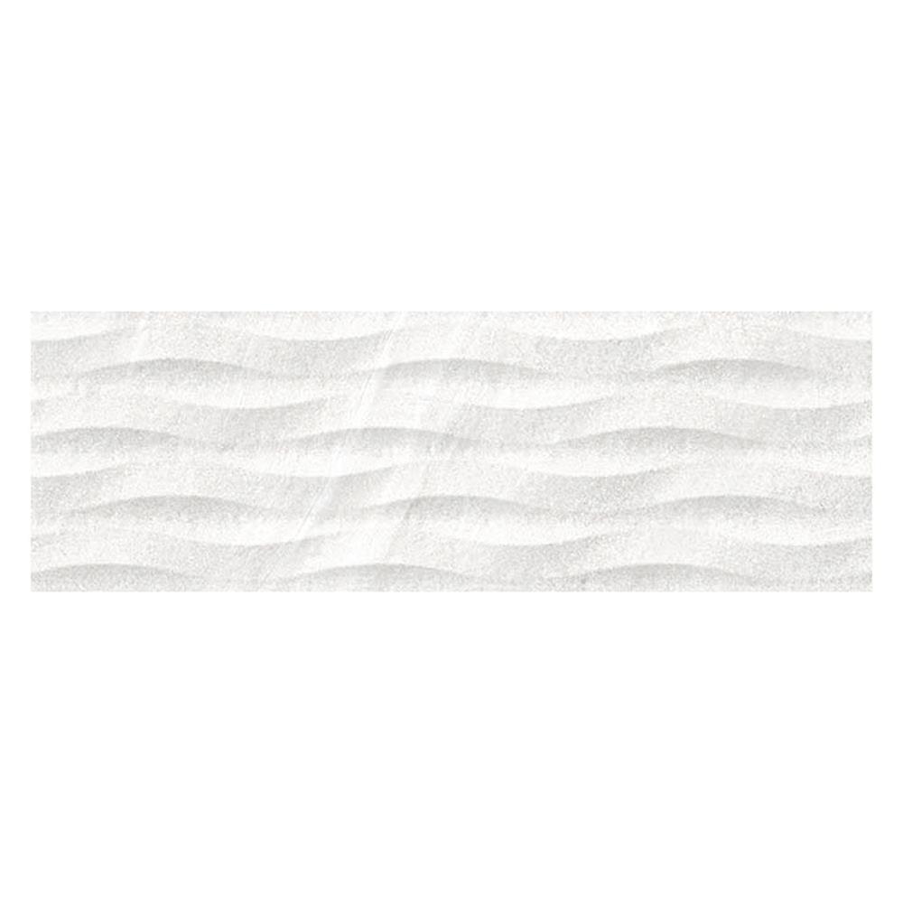 Riverstone Wave White Décor Tile - 690x240mm