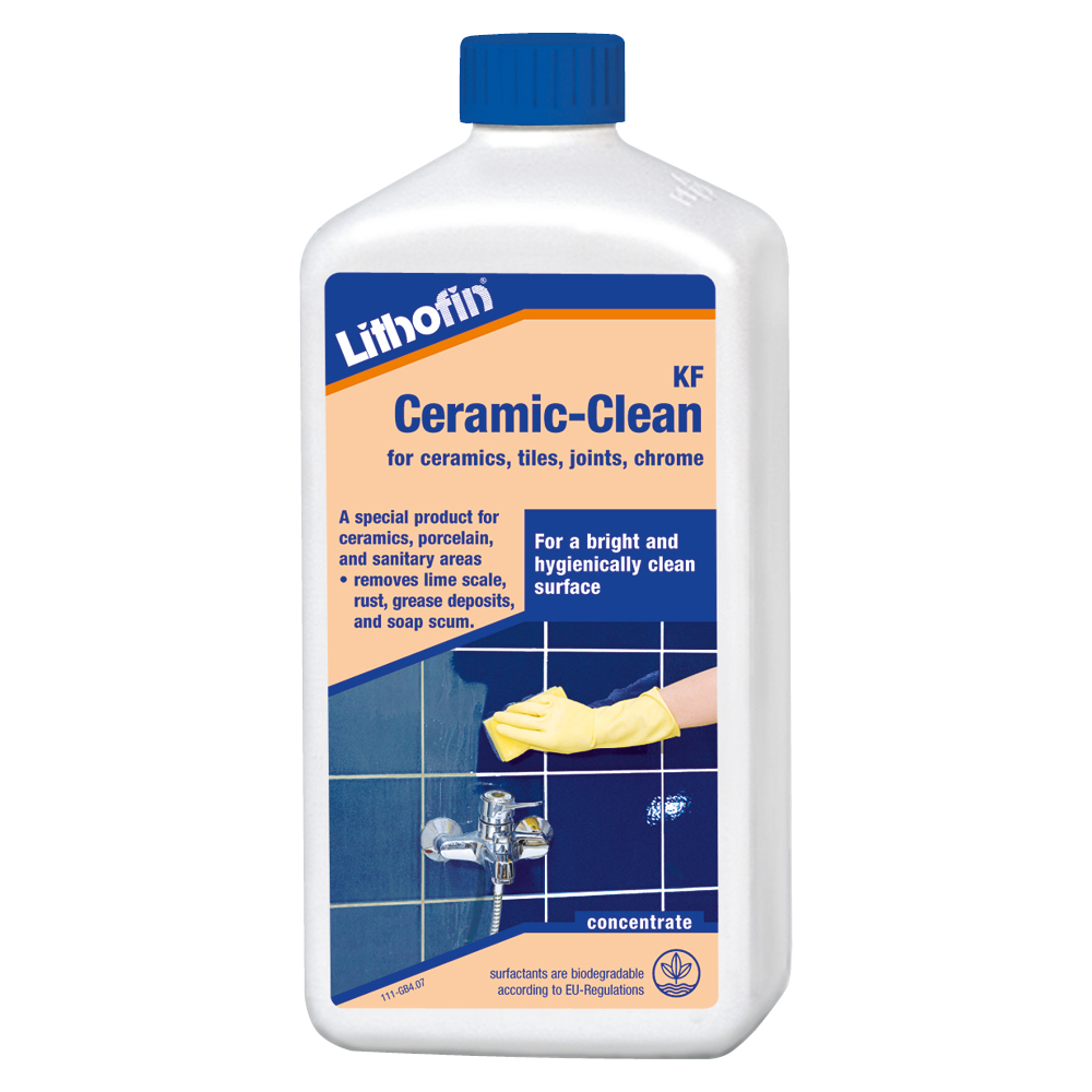 Bottle of Lithofin KF Ceramic Clean - 1ltr