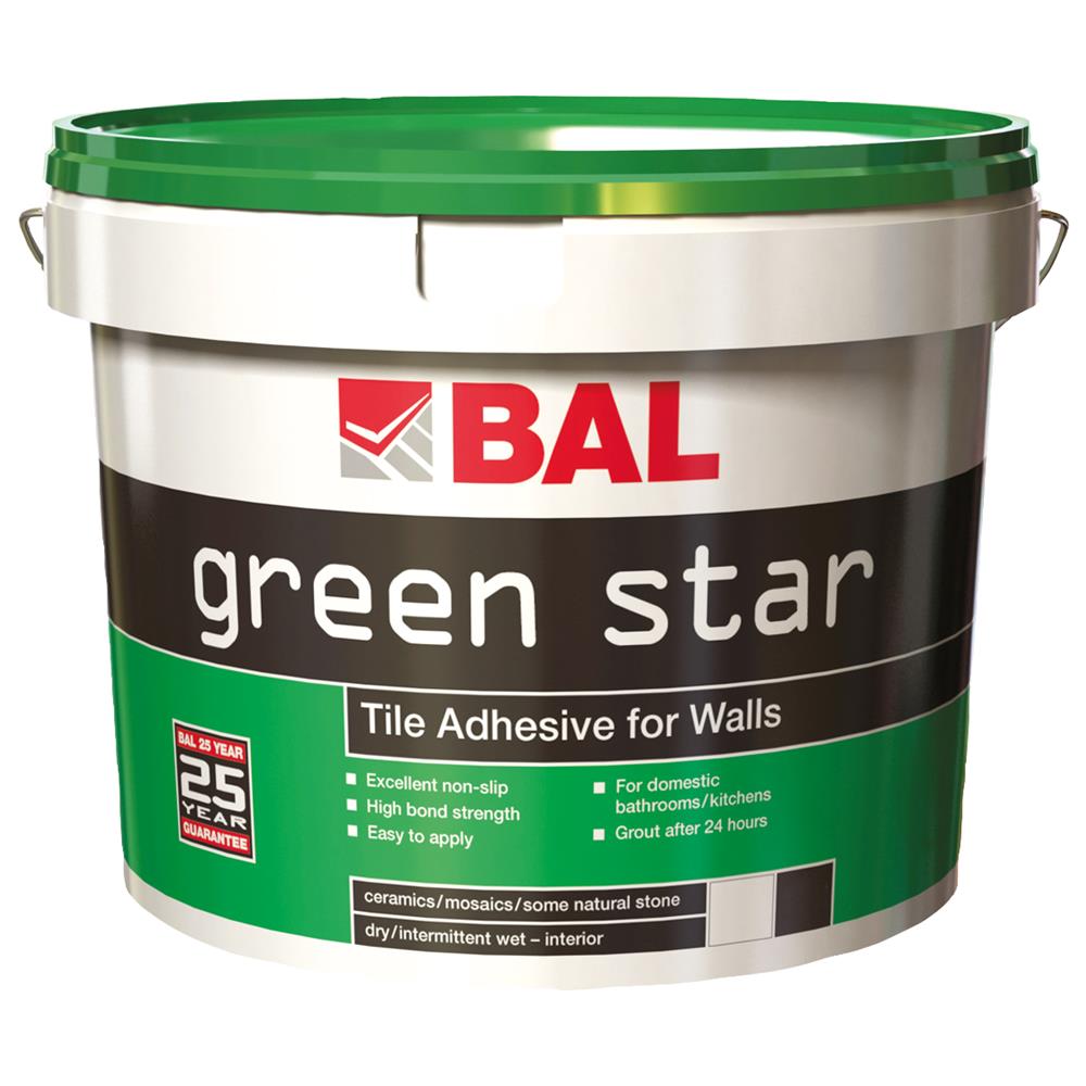 Bal Green Star Ready Mixed Tile Adhesive - 15kg