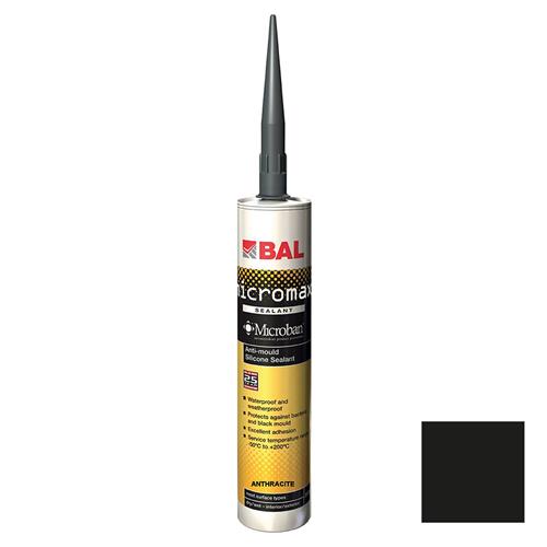 BAL Micromax Silicone Sealant Ebony - 310ml