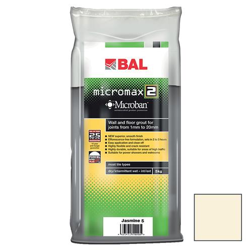 BAL Micromax 2 Tile Grout Jasmine - 5kg
