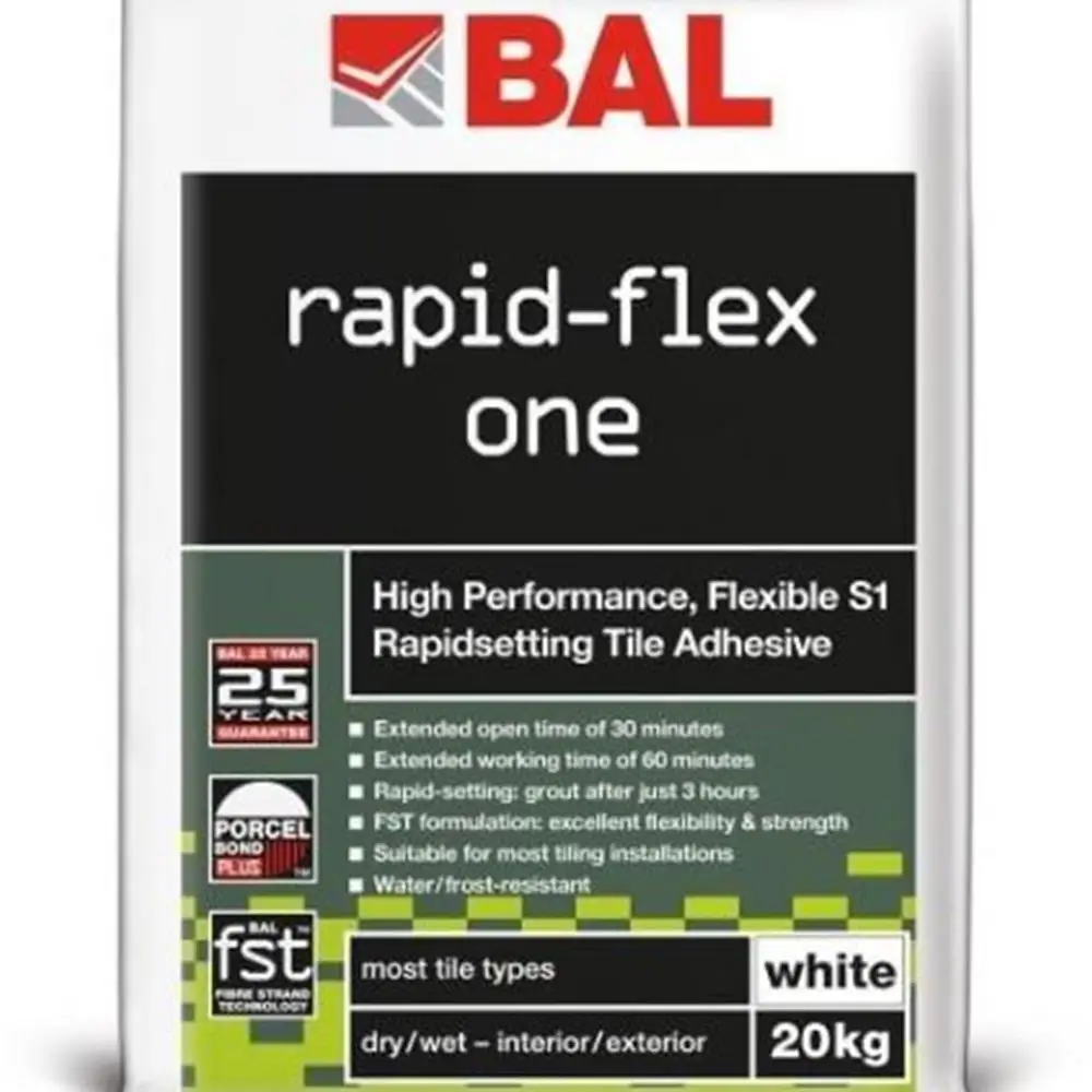 Bal Rapid Flex One Tile Adhesive - 20kg