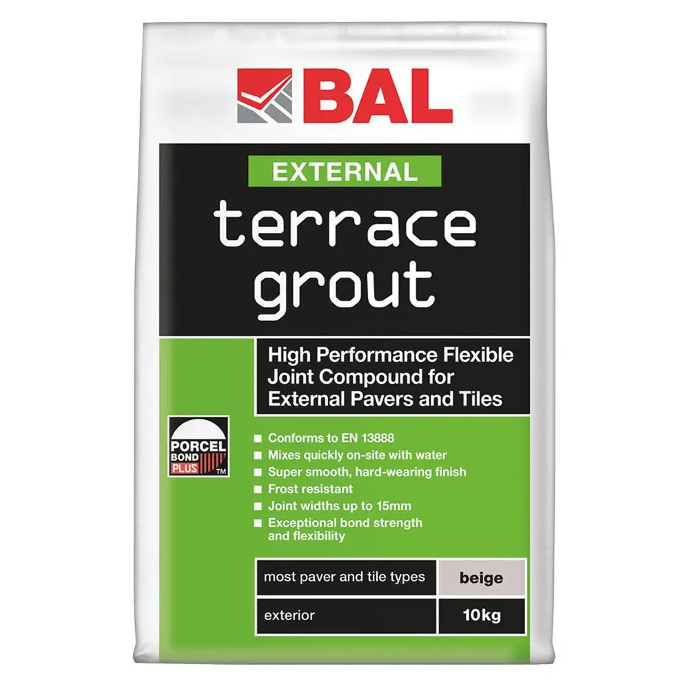 Bag of BAL External Beige Terrace Grout - 10kg