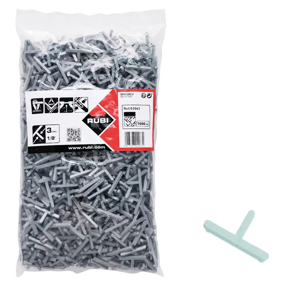 Bag of 1000 Rubi T Tile Spacers - 3mm