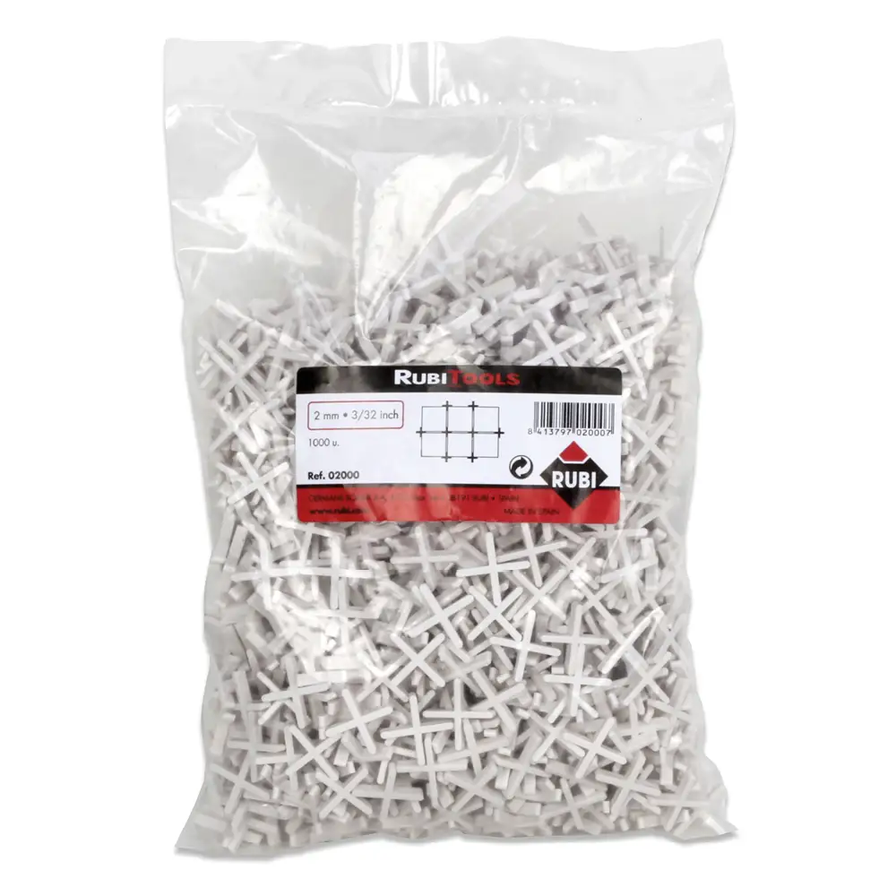 Bag of 1000 Rubi Tile Spacers - 2mm