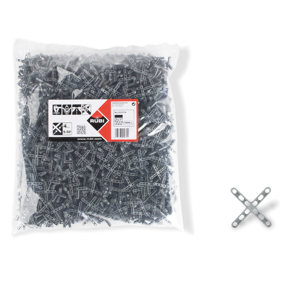 Rubi Tile Spacers (1000 Bag) - 4mm