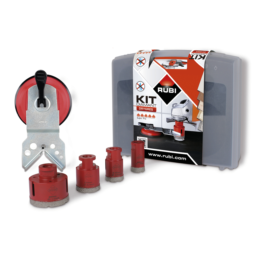 Rubi Dry Cutting Diamond Drill Kit For Angle Grinders