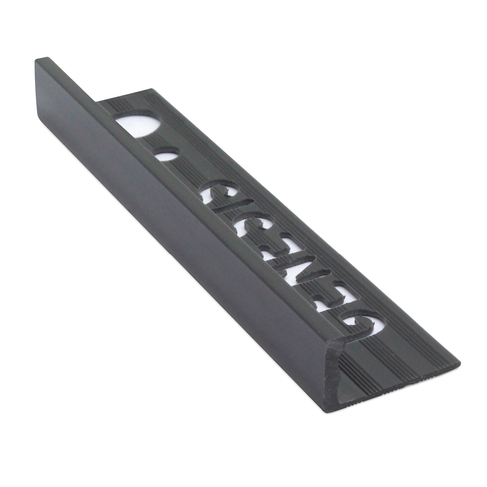 Genesis Straight Edge Tile Trim ESP Black - 2500x10mm