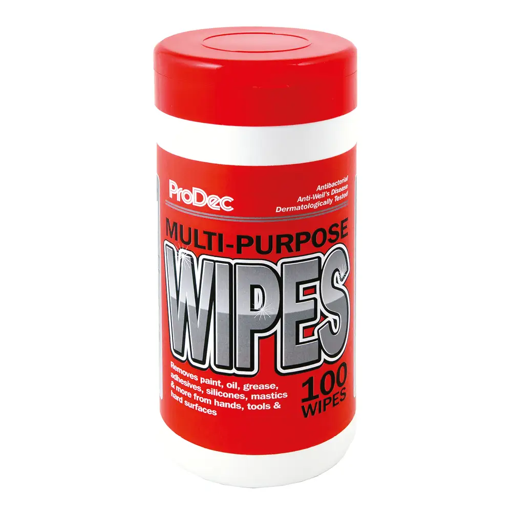 Pack of 100 Rodo Prodec Multi Purpose Wipes